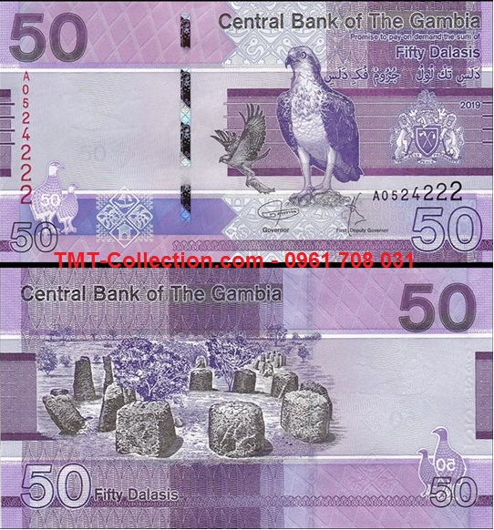 Gambia 50 Dalasis 2019 UNC