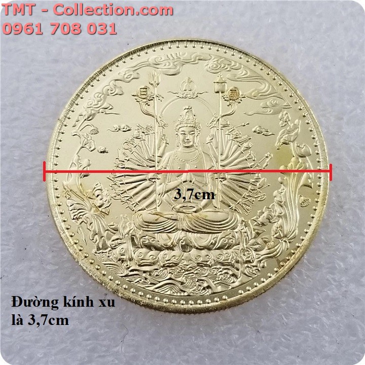 Xu Quán Thế Âm Bồ Tát Mạ Vàng - TMT Collection.com