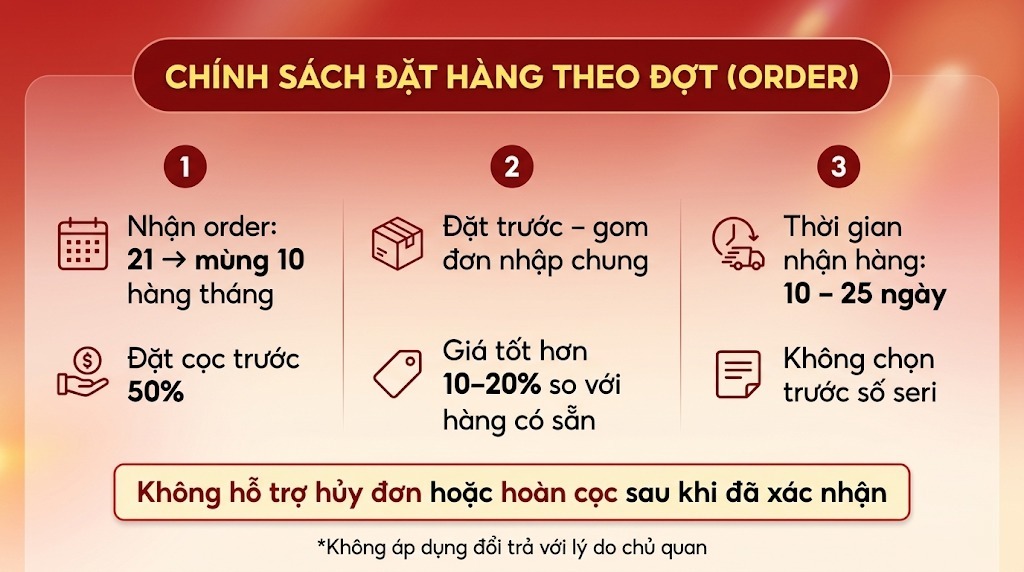 Chính Sách Đặt Hàng Theo Đợt (Order)