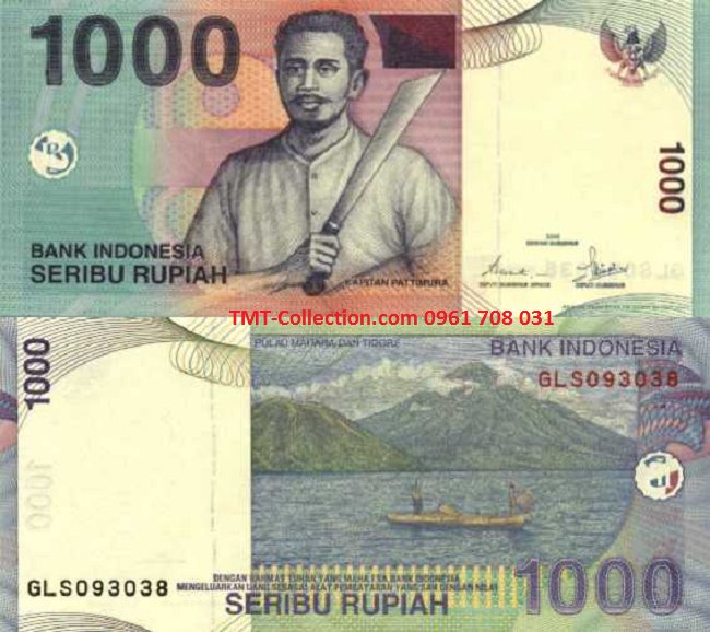 Indonesia 1000 Rupiah 2000 UNC
