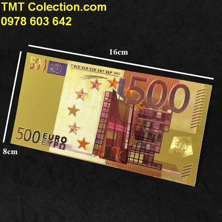 Tiền 500 EURO mạ vàng - TMT Collection.com