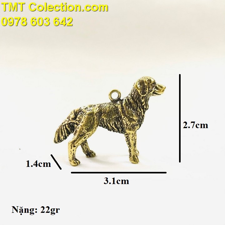 Móc Khóa Tượng Đồng Con Chó - TMT Collection.com