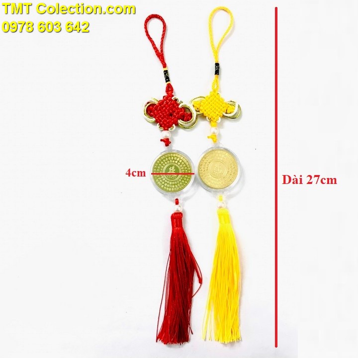 Dây Treo Xu Phật A Di Đà Và Các Vị Bồ Tát In Màu - TMT Collection.com
