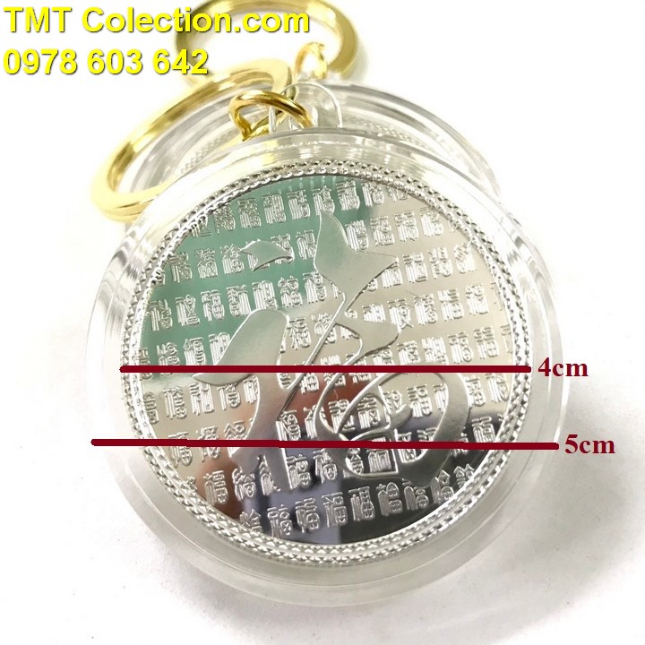 Móc khóa xu Thần Tài Bạc - TMT Collection.com