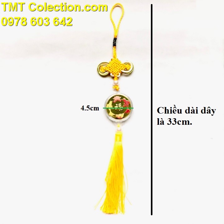 Dây treo xu Song Ngư in màu - TMT Collection.com