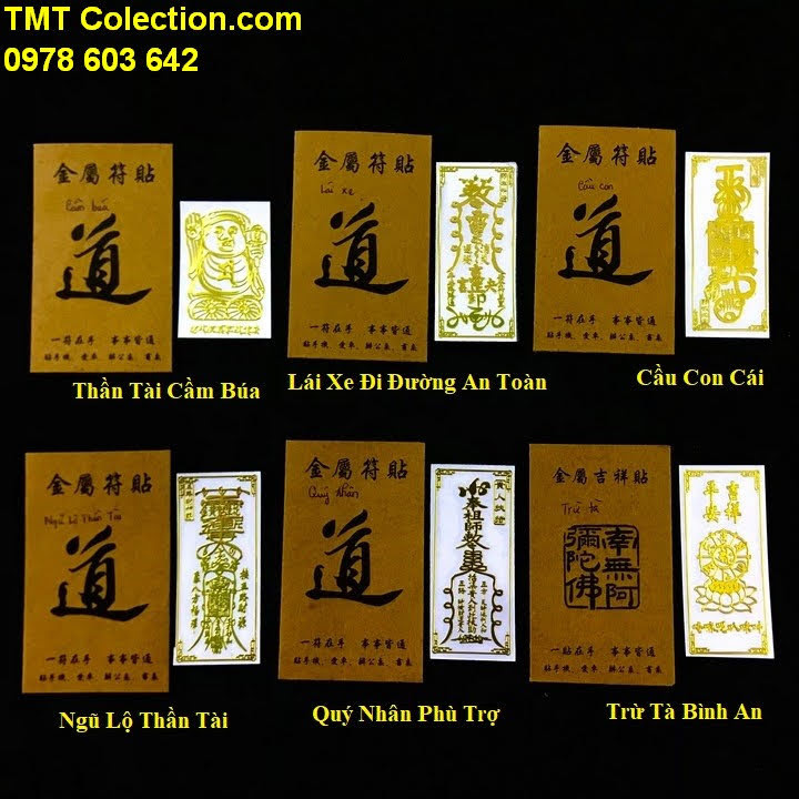 Linh Phù Dán Điện Thoại Phong Thủy May Mắn