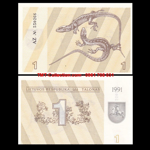 Lithuania 1 Talonu 1991 UNC