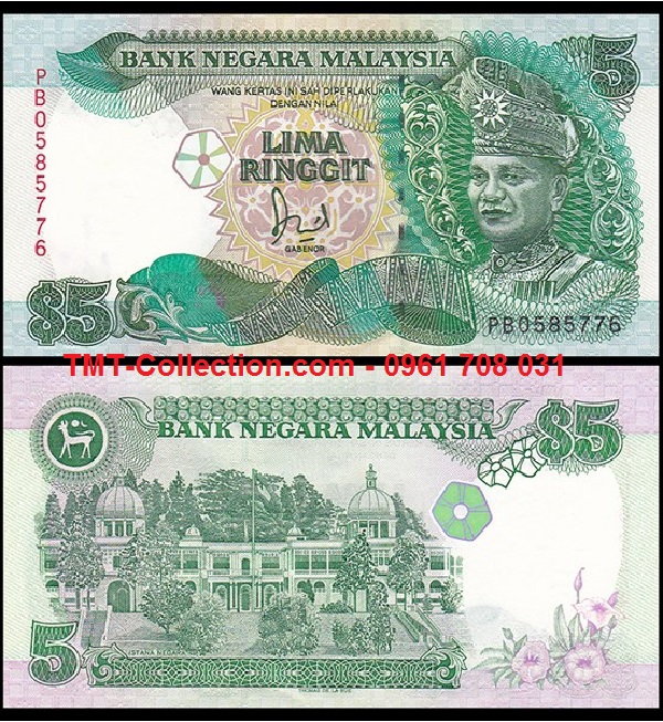 Malaysia 5 Ringgit 1991 UNC