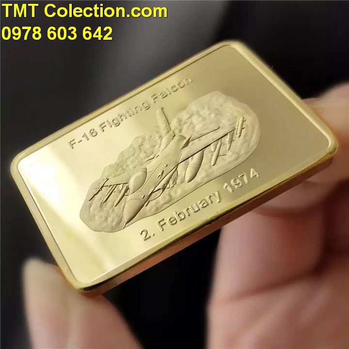 Medal hình máy bay F16 không lực Mỹ - TMT Collection