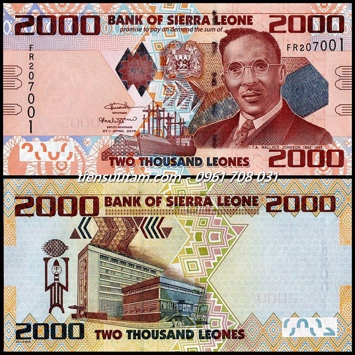 Sierra Leone 2000 Leones 2021 UNC