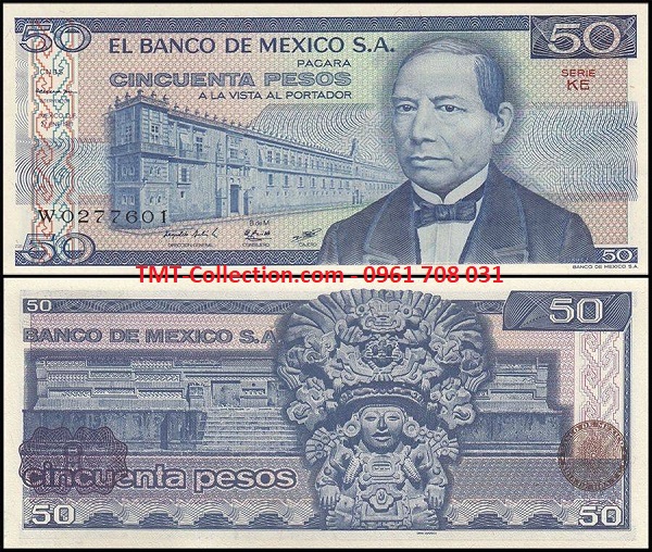 Mexico 50 Pesos 1973 UNC (tờ)