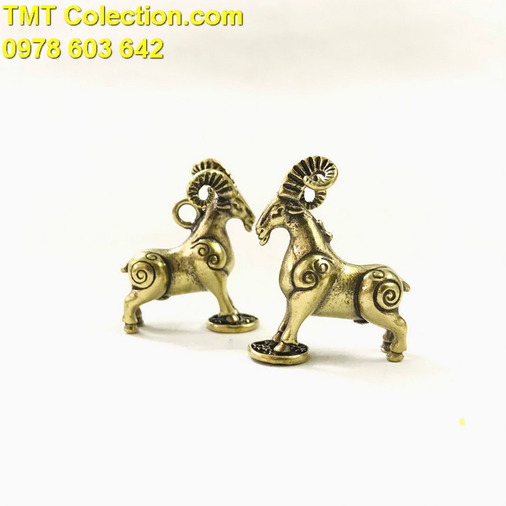 Móc Khóa Tượng Đồng Con Dê - TMT Collection.com