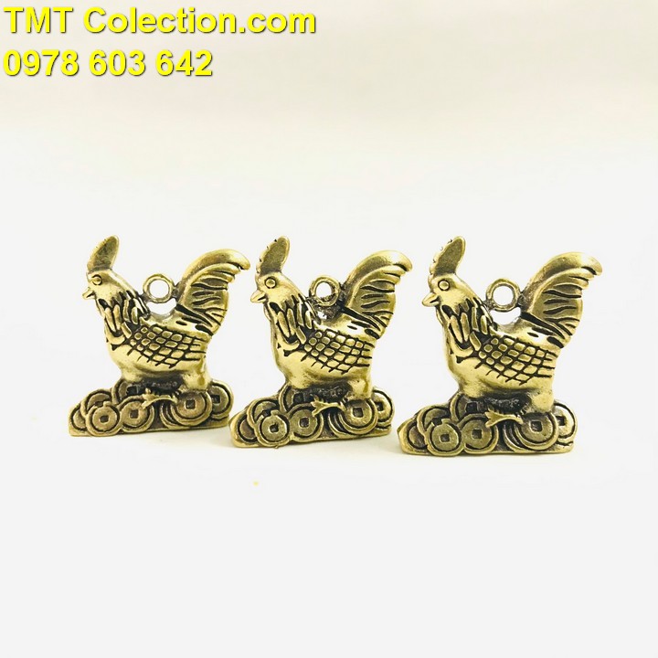 Móc Khóa Tượng Đồng Con Gà - TMT Collection.com