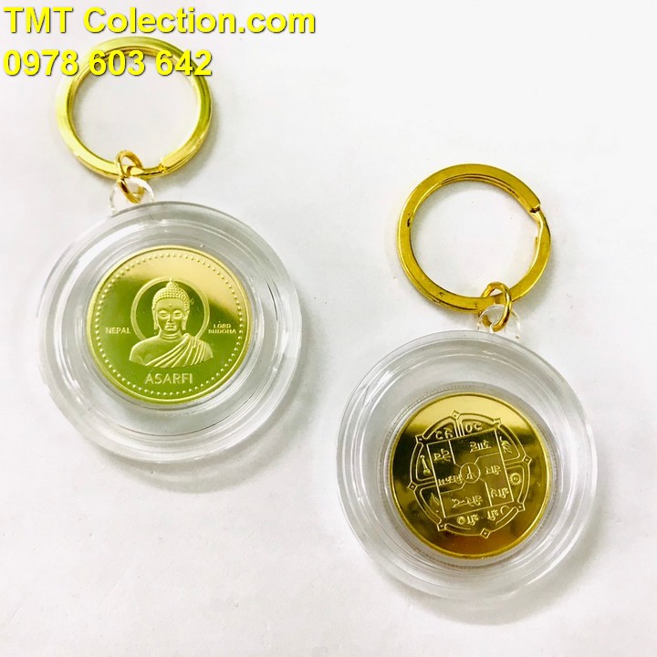 Móc khóa xu Phật Nepal - TMT Collection.com