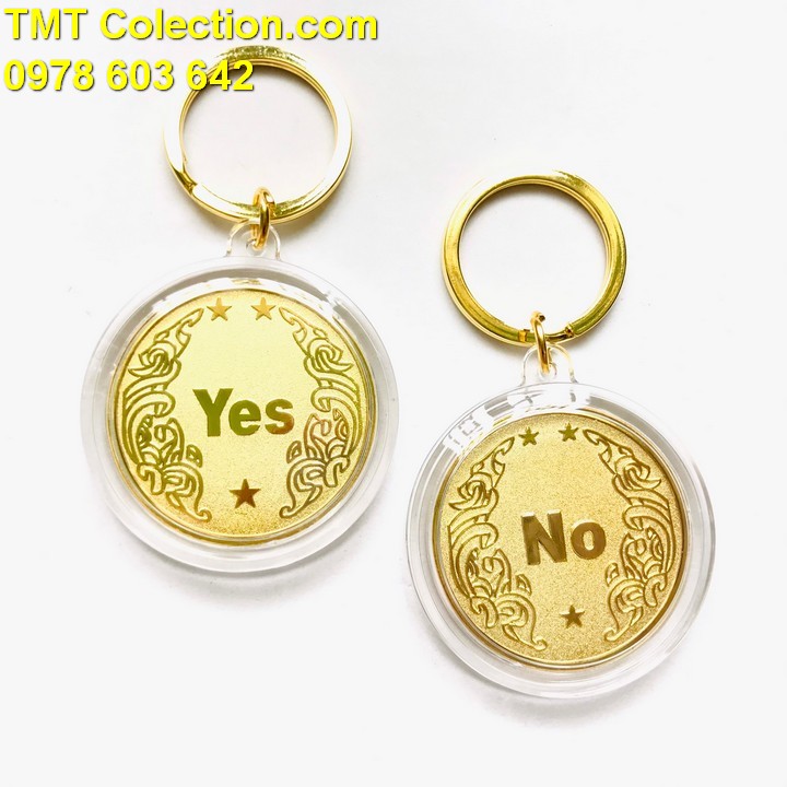 Móc Khóa Xu Quyết Định Yes No - TMT Collection.com