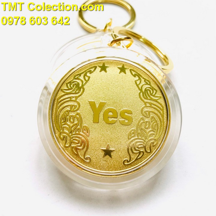 Móc Khóa Xu Quyết Định Yes No - TMT Collection.com