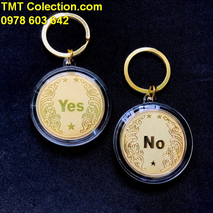 Móc Khóa Xu Quyết Định Yes No - TMT Collection.com