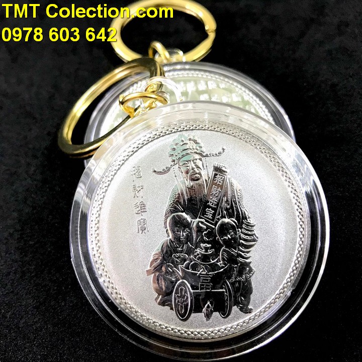 Móc khóa xu Thần Tài Bạc - TMT Collection.com