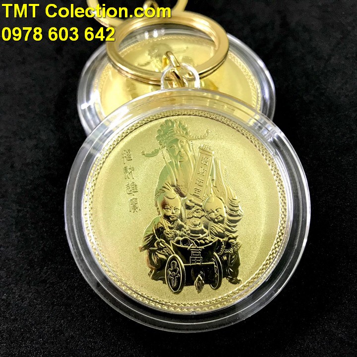 Móc khóa xu Thần Tài Vàng - TMT Collection.com