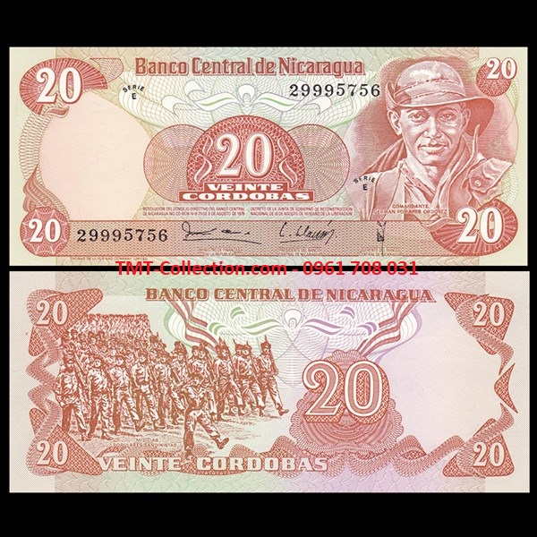 Nicaragua 20 Cordobas 1979 UNC