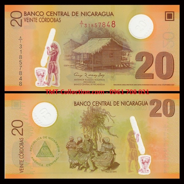 Nicaragua 20 Cordobas 2007 UNC