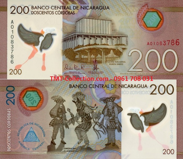 Nicaragua 200 Cordobas 2014 UNC