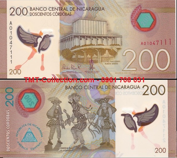 Nicaragua 200 Cordobas 2014 UNC