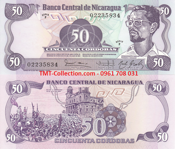 Nicaragua 50 Cordobas 1984 UNC