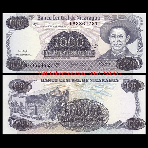Nicaragua 500.000 Cordobas 1987 UNC