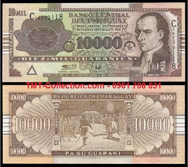 Paraguay 10.000 Guaranies 2004 UNC