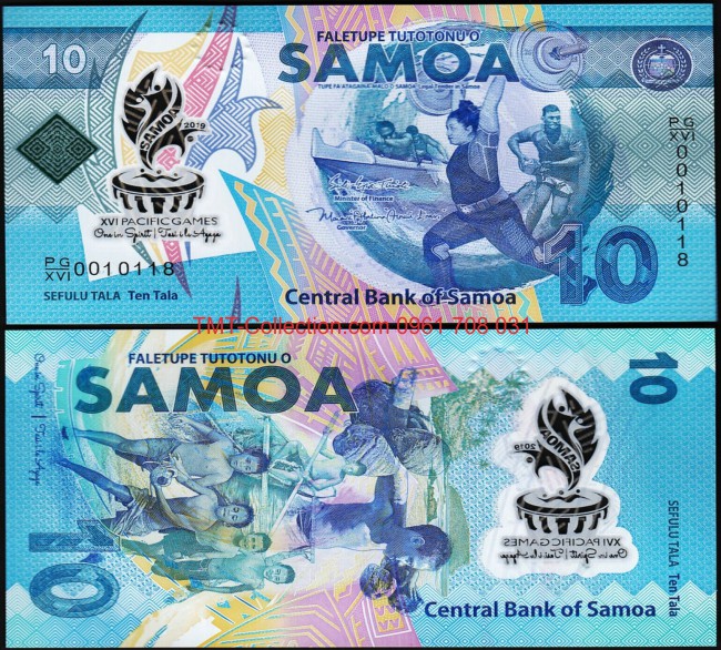 Samoa 10 Tala 2019 UNC Polyme