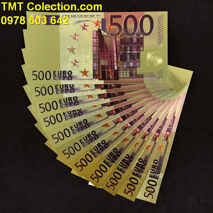 Tiền 500 EURO mạ vàng - TMT Collection.com