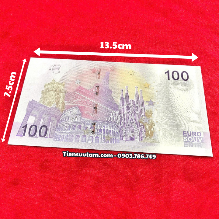 Combo 20 tờ Tiền Lì Xì 100 Euro Hình Con Ngựa 2026