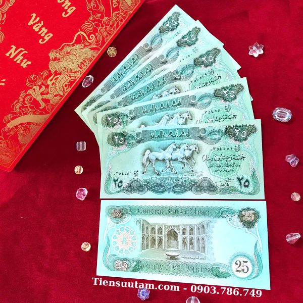Tiền Lì Xì Tết Hình Con Ngựa Của Iraq 25 Dinar
