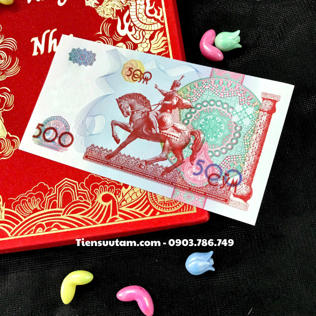 Tiền Lì Xì Tết Hình Con Ngựa Của Uzbekistan 500 Sum