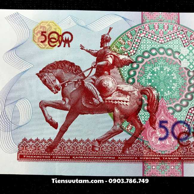 Tiền Lì Xì Tết Hình Con Ngựa Của Uzbekistan 500 Sum