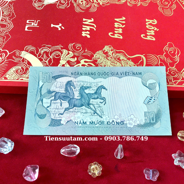 Tiền lì xì Tết hình Con Ngựa Việt Nam Cộng Hòa 50 Đồng 1972