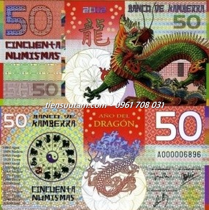 Kamberra 50 numismas 2024 UNC Rồng