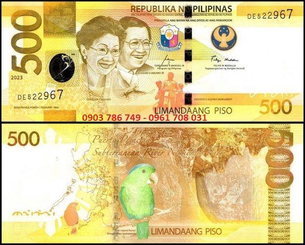To tien Philippines 500 Piso giay moi tinh chua qua luu hanh tai TMT Collection