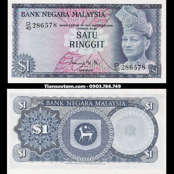 Malaysia 1 Ringgit 1967 UNC - SP008263