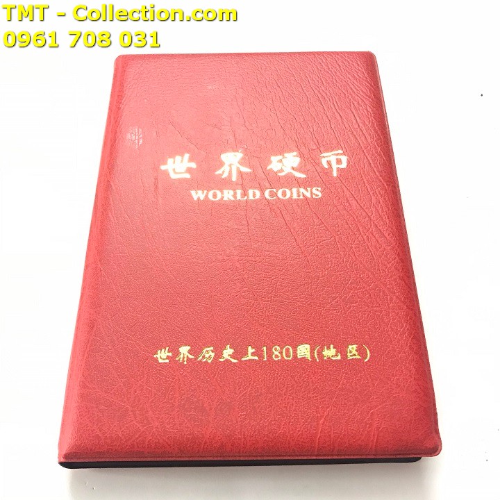 Bộ Album xu 180 nước quốc tế có cờ - TMT Collection.com