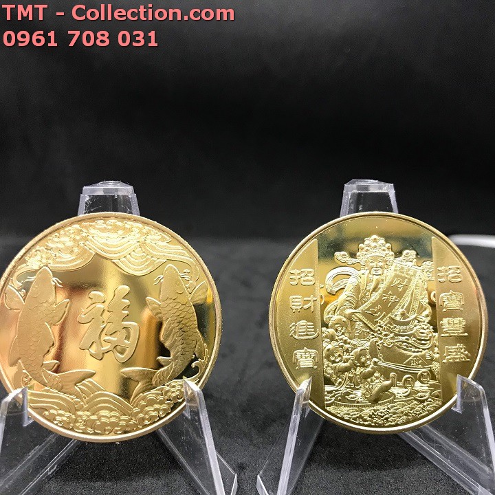 Xu Thần Tài Mạ Vàng Cá Chép - TMT Collection.com