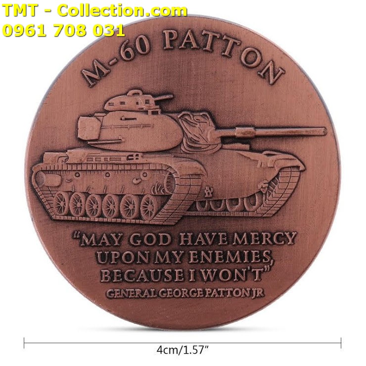 Xu Lưu Niệm Xe Tăng M60 Patton Mỹ - TMT Collection.com