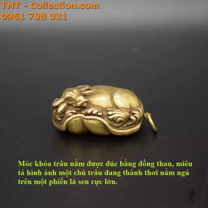Móc khóa trâu nằm - TMT Collection.com