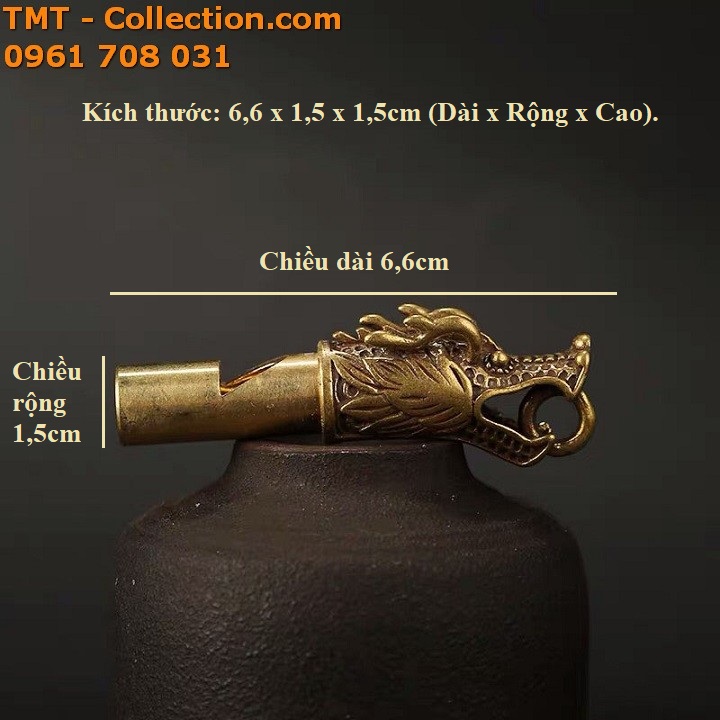 Còi đồng đầu rồng - TMT Collection.com