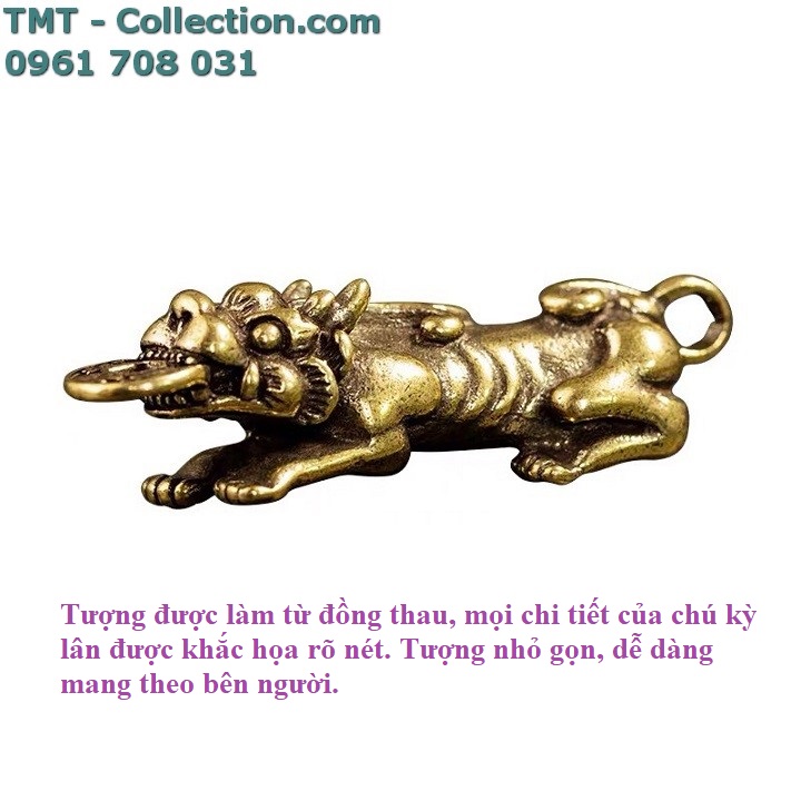 Móc khóa tỳ hưu ngậm tiền - TMT Collection.com