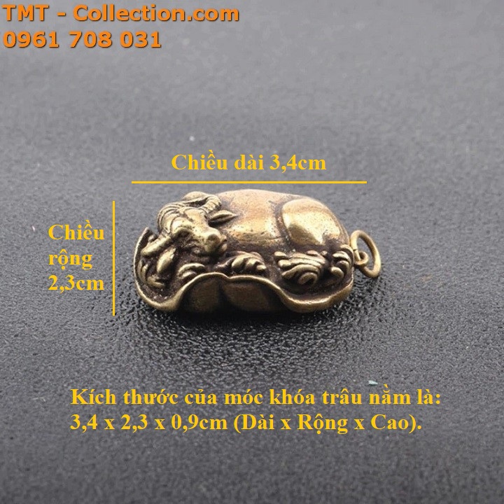 Móc khóa trâu nằm - TMT Collection.com
