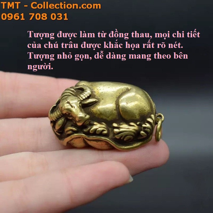 Móc khóa trâu nằm - TMT Collection.com