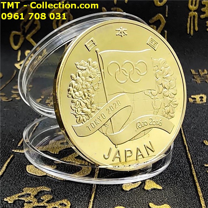 Cặp Xu Olympic Tokyo 2020 Mạ Vàng Bạc - TMT Collection.com