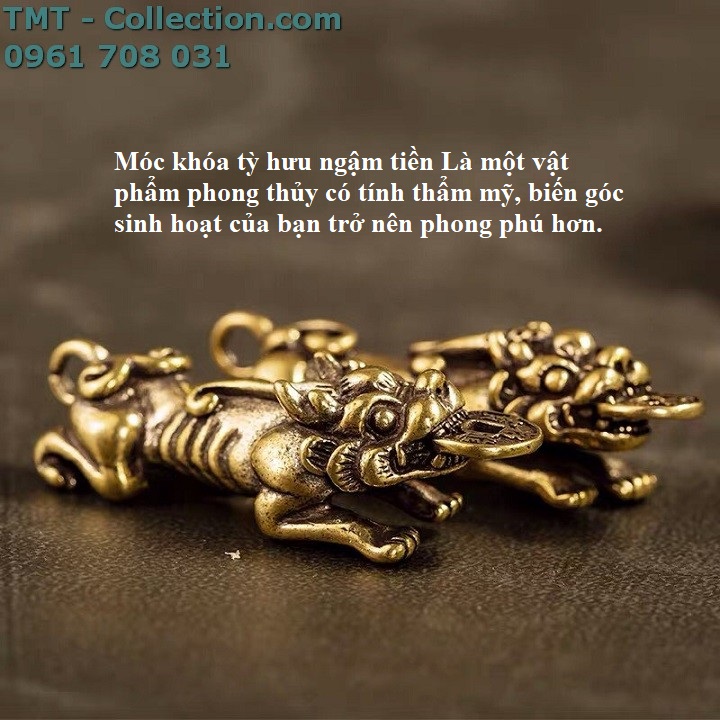 Móc khóa tỳ hưu ngậm tiền - TMT Collection.com
